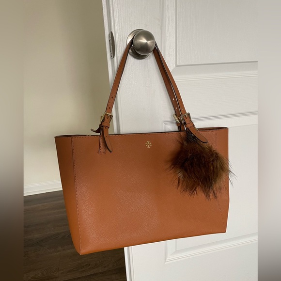 TORY BURCH - York Buckle Leather Tote Bag (like new)